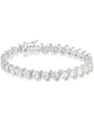 18K Gold S-Link Tennis Bracelet (10 cttw, H-I Color, SI2-I1 Clarity)