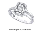 Stunning 14k. Solid Gold 1/2 ct. Genuine Diamond Ring ** Better Quality**