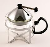 teapots-with-infuser Glass Infuser Teapot with Silver Tone Lid, Internal Stainless Infuser, 4 Cup 600 ml Capacity