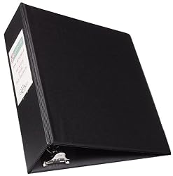 Avery Durable Binder for 5.5 x 8.5 Inch Pages, 2-Inch Round Ring, Black, 1 Binder (27554)