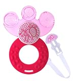 MAM 803622 - Cooler & Clip, Beißring mit Halteband, für Mädchen, farblich sortiert - BPA frei