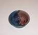 ABC Products - Primitive Style ~ Varigated Blue - Handmade Wheel Thrown - Pottery Clay - Apple Baking Bowl (Bowls Can Very From the Picture - Made in America)