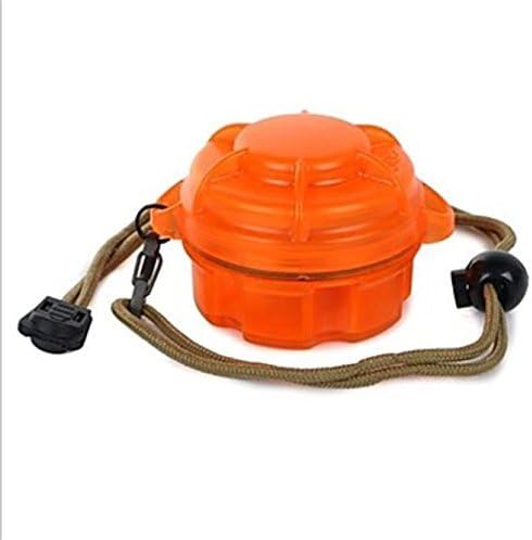 Water-Resistant Shock Protection Waterproof Storage Container 16340 or CR123A Battery Holder Box Case (orange)