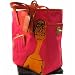 Coach Bonnie Graphic Girly Canvas Bag Tote 13379 Organe Fuschia