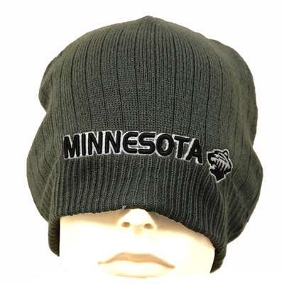 NHL LNH MINNESOTA WILD GREY CUFFLESS BEANIE KNIT TOQUE