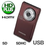 41BPgx7QJ6L. SL160  Samsung HMX U10 Ultra Compact Full HD Camcorder w/10MP Still (Red)