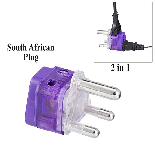 Yubi Power A/C Travel Adapter Plug Type M for South Africa, Namibia