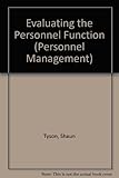 Evaluating the personnel function