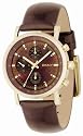 DKNY Stainless Steel Ladies Brown Mop Dial & Brown Patent Leather Strap