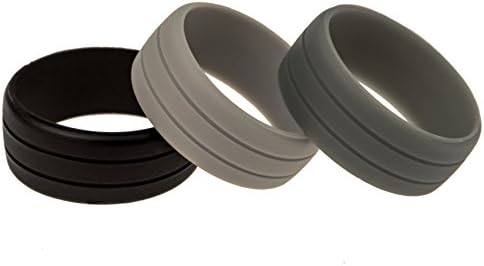 Dalani Mens Silicone Wedding Band 8 Graphite