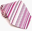 Paul Smith Pink Striped Silk Necktie 68