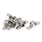 uxcell　パイプストラップ　チューブストラップ　304ステンレス鋼　パイプクランプ ８個