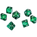 Pegasus 207054XX - Gem Gr�n, 7er Box mit je 1x W4, W6, W8, W10, W00, W12, W20