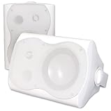 Pure Resonance Audio PRS-OD650W Outdoor Speakers 2 Way 135 Watts Tuned Bass Response Port 1 PAIR