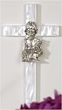 Mother Of Pearl First Communion Girls Religious Wall Cross
