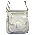 Minerva Across Body Cross Over Bag Handbag Silver