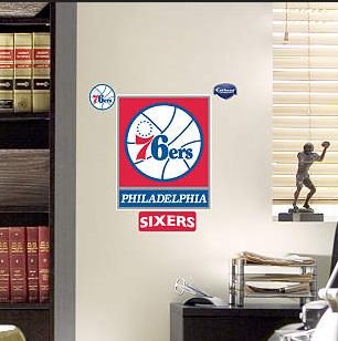 Philadelphia 76ers NBA Fathead Teammate Logo - 12