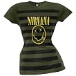 Nirvana - Stripes Juniors T-Shirt