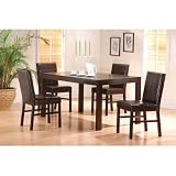 Exeter 5 Piece Dining Cappuccino Finish