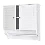 SEI Nassau White Louvered Towel Cabinet