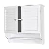 SEI Nassau White Louvered Towel Cabinet