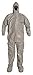 Tychem 6000 Hooded Coverall, Gray, Socks, XL, PK6