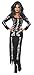 Smiffys Women's Skeleton Costume Tube Dress with Long Sleeves