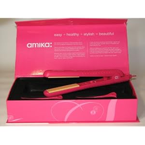 Amika 1.5 Ceramic Flat Iron Hot Pink by 