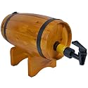WOODEN BARREL BOTTLE HOLDER