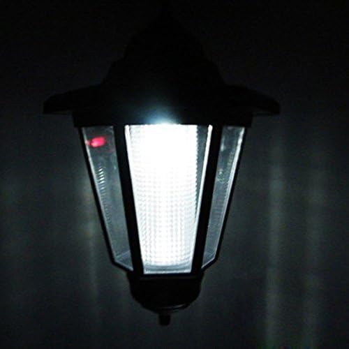 Solar Powered Hex Head Lamp LED Lawn Garden Lamp Light Landscape Light