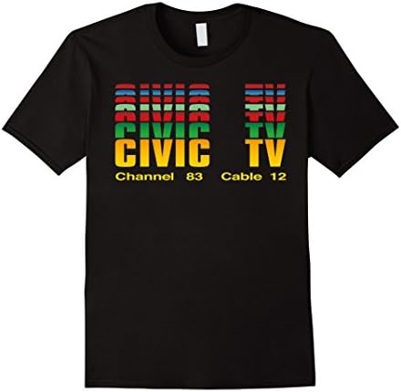 Men's Civic TV T SHIRT 2XL Black