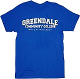 Community Greendale Community College GCC Human Beings Blue Adult T-shirt Tee