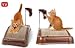 4, Emery Cat BOARDS, Patented abrasive emery surface works like a nail file, Bonus furry play toy and catnip included, Cat Board's special arch, design is perfect for stretching and scratching, 18