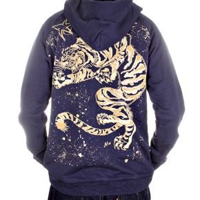 KU long sleeve zipped hoody