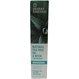 Desert Essence Natural Tea Tree Oil and Neem Toothpaste Wintergreen - 6.25 oz Pack of - 3