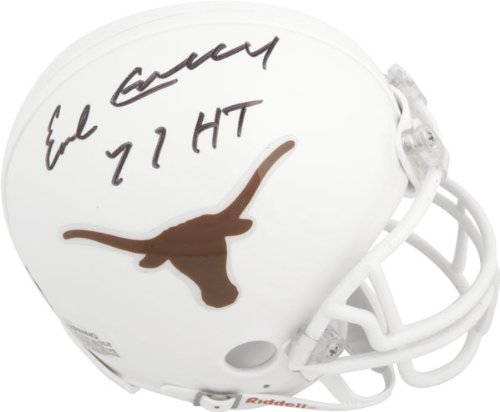 Earl Campbell Signed Texas Mini Helmet w/HT'77
