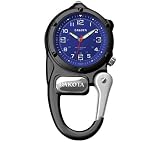 Dakota - Mini Clip Microlight, Blue Dial, Black Case