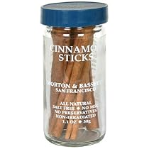 Morton & Bassett Cinnamon Sticks, 1.1-Ounce Jars (Pack of 3)