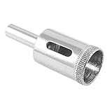 uxcell ガラスホールソー　穴ソー掘削ツールチップ　ガラス板切断　ダイヤモンド粒子　シルバートーン　20mm