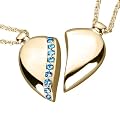 Petra Azar Vermeil Magnetic "River of Love" Heart Pendant with Blue Sapphires