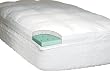 HoMedics Deluxe Memory Foam Mattress Topper with Microfiber Fill, Integrated Skirting and 300 Thread Count Cotton Cover, Queen