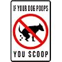 NO DOG POOP AREA pet clean PET cat NEW sign