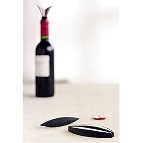 Foil Cutter and Wine Pourer Set - Steel, Rubber, Plastic