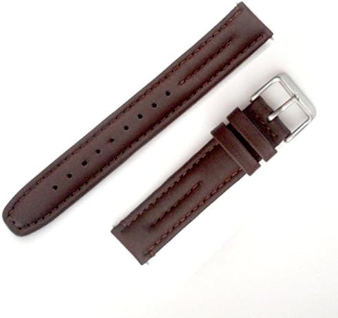 VOGUESTRAP ALLSTRAP Leather Watchband, TX22718BN, 18mm with Spring Bars and Change It Yourself Tool