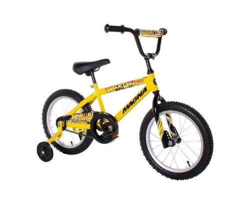 Dynacraft Magna Major Damage Boy's Bike (16-Inch, Yellow/Black)