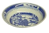 Kitchen & Housewares : Traditional Blue Canton sauce / condiment dish - set of 4, porcelain