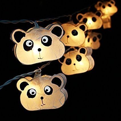 20 White Panda String Fairy Light Home Party Decor Kid Children Room Fancy and beautiful..