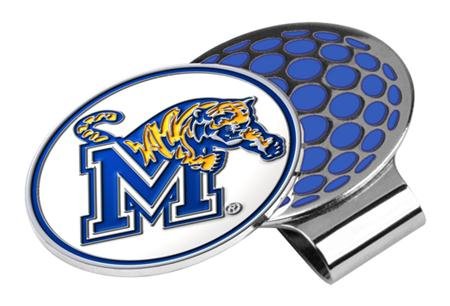 Memphis Tigers Ncaa Hat Golf Clip With Ball Marker