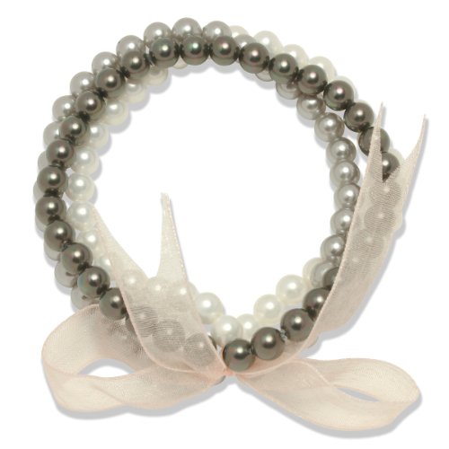 Valero Pearls Perldor Damen-3-er Set Armband Sdsee / Tahiti-Muschelkern Perlen wei/ hellgr Preisvergleich