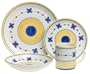 Caleca Marina 16-Piece Dinnerware Set, Service for 4